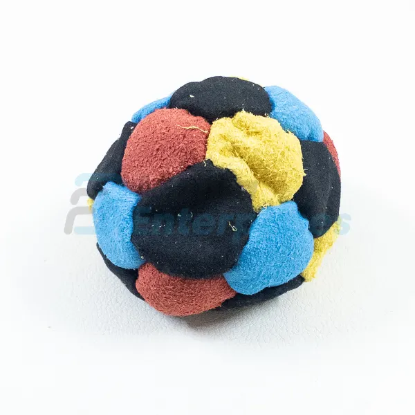 Multi color 32 panel footbag